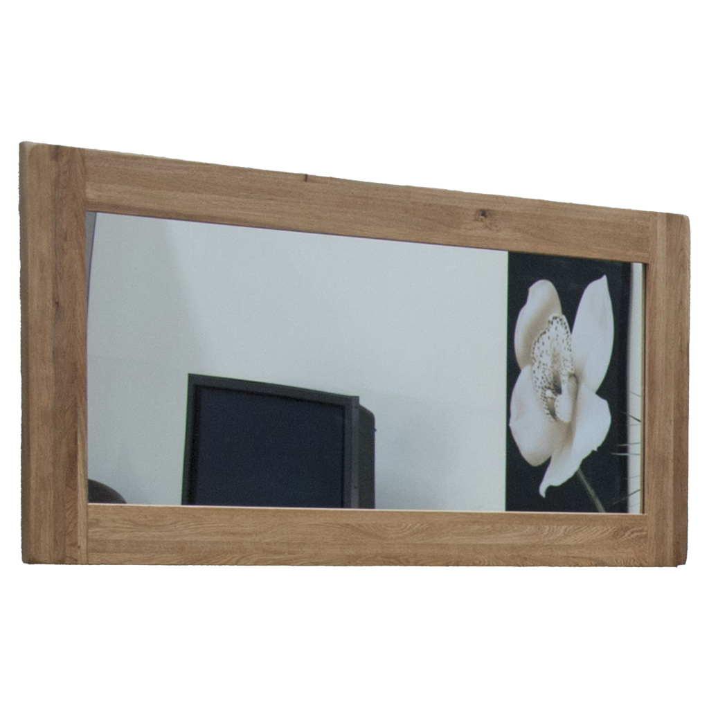 Rustic Oak Large Mirror 100% Solid Oak