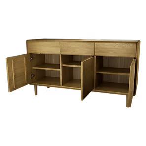 Scandic 3-Door Large Sideboard. Solid Oak 100% Solid Oak