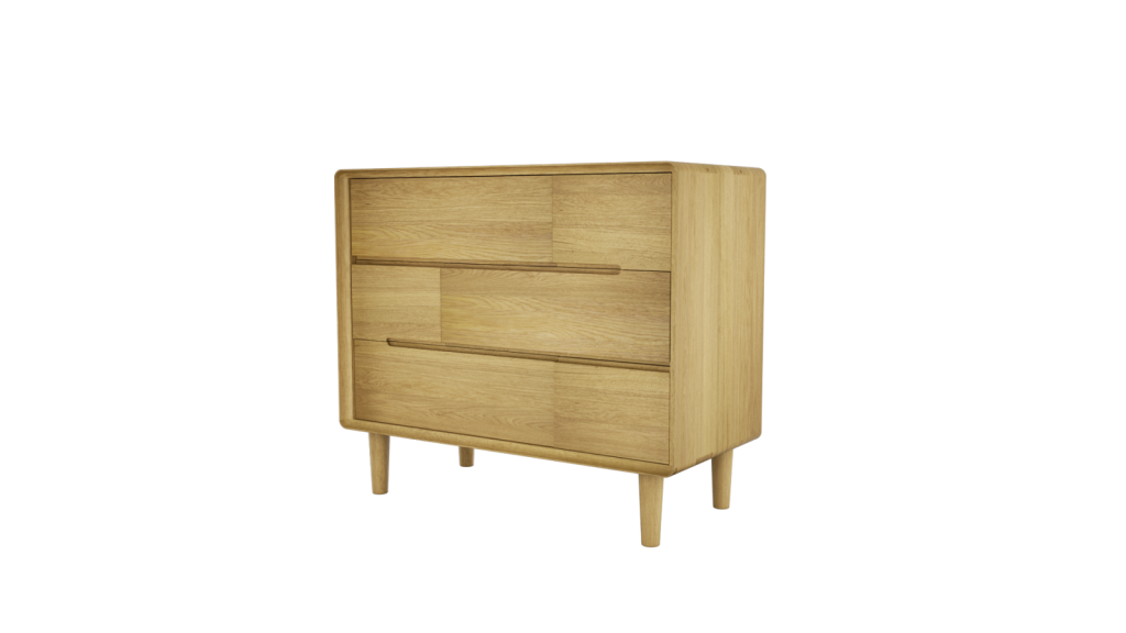 Scandic 3 Over 3 Chest. Solid Oak  100% Solid Oak3