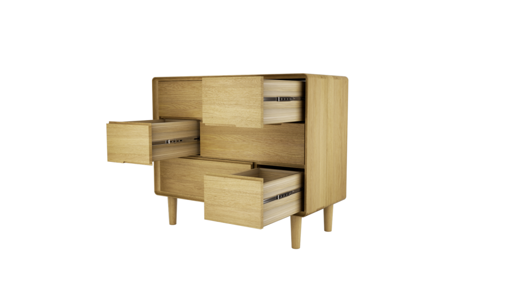 Scandic 3 Over 3 Chest. Solid Oak  100% Solid Oak5