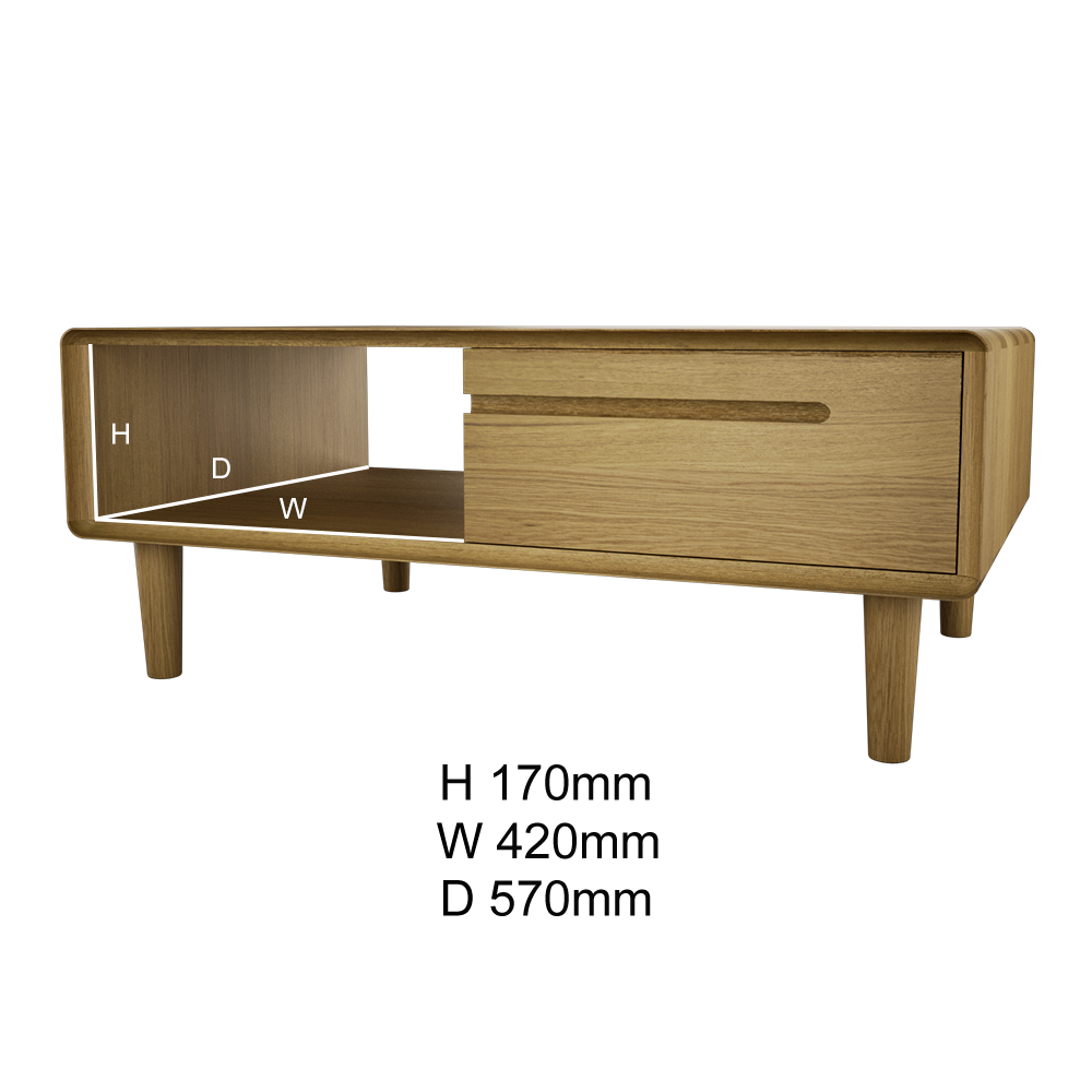 Scandic 3 x 2 Coffee Table. Solid Oak 100% Solid Oak2