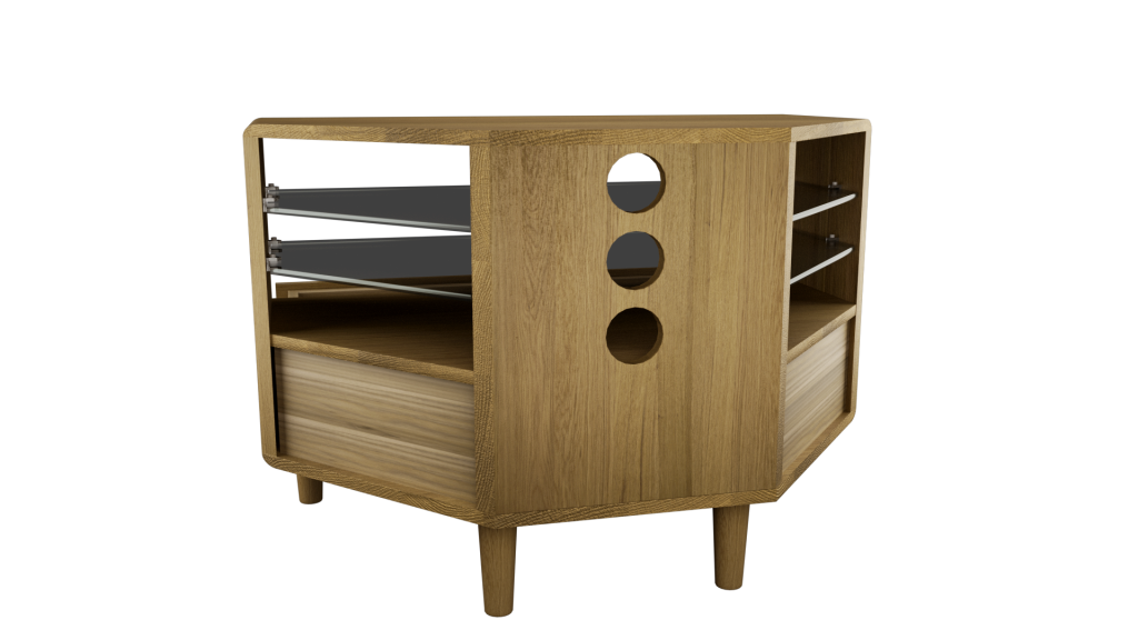 Scandic Corner TV Unit. Solid Oak 100% Solid Oak4