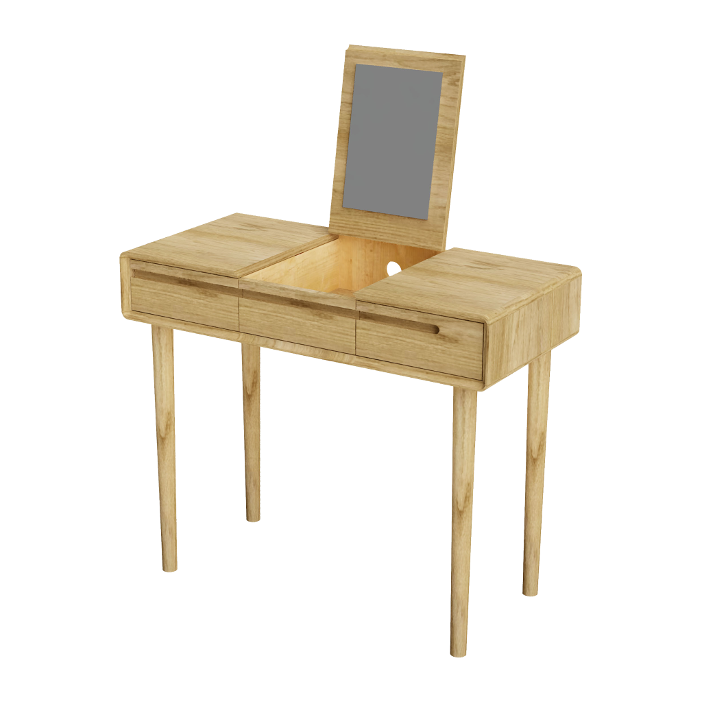 Scandic Dressing Table with Mirror. Solid Oak 100% Solid Oak7