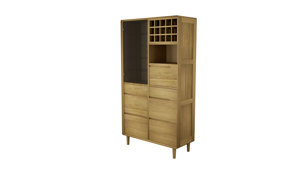Scandic Drinks Cabinet. Solid Oak 100% Solid Oak5
