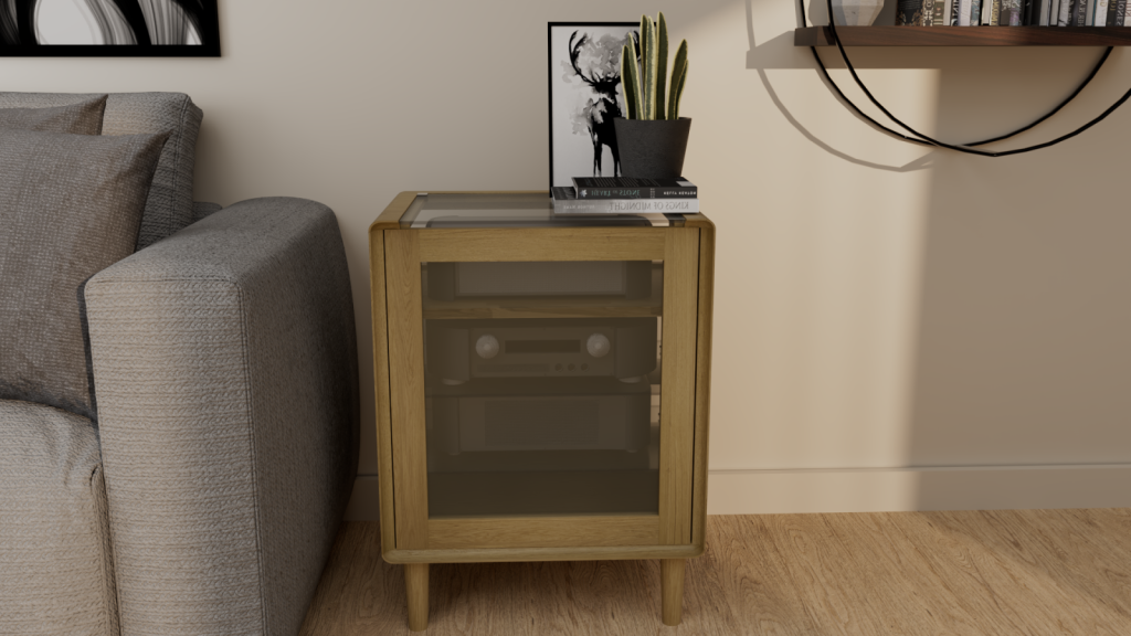 Scandic Hi-Fi Unit. Solid Oak 100% Solid Oak4