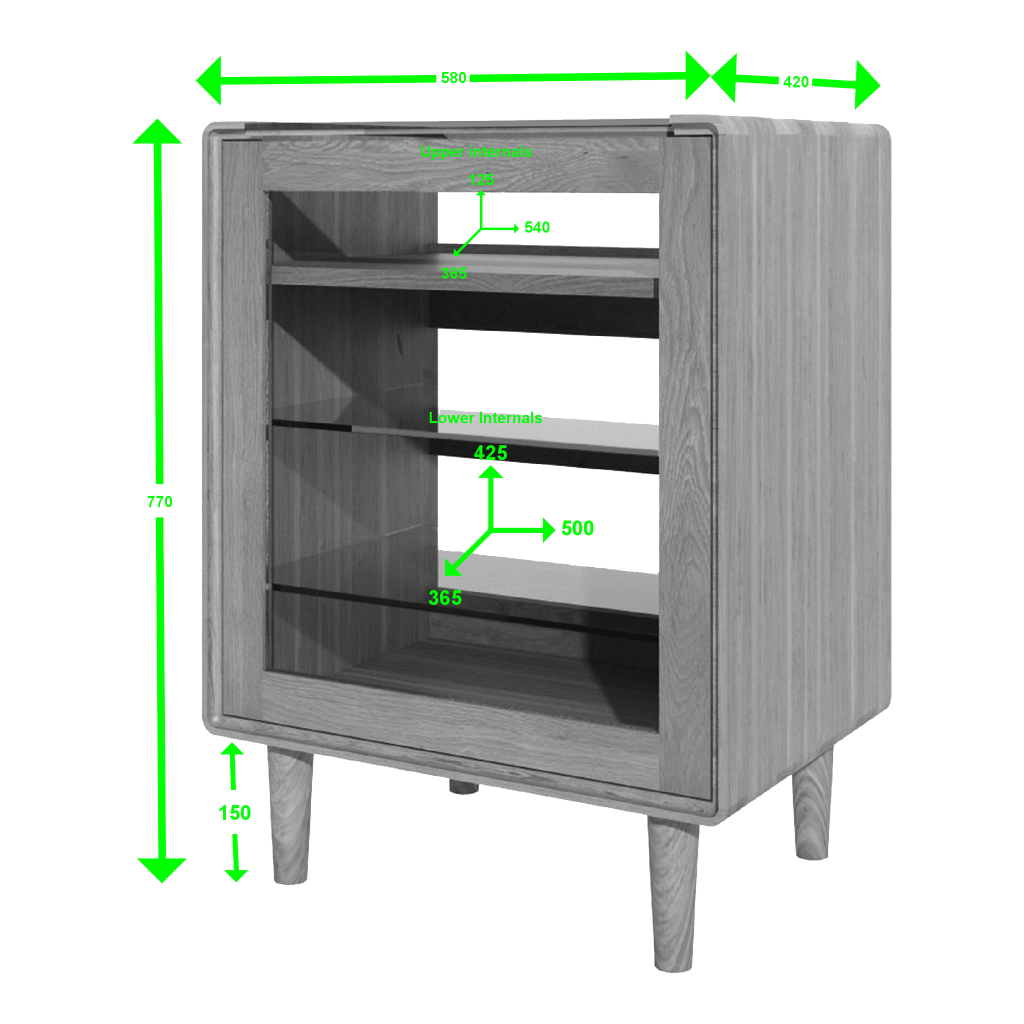 Scandic Hi-Fi Unit. Solid Oak 100% Solid Oak6