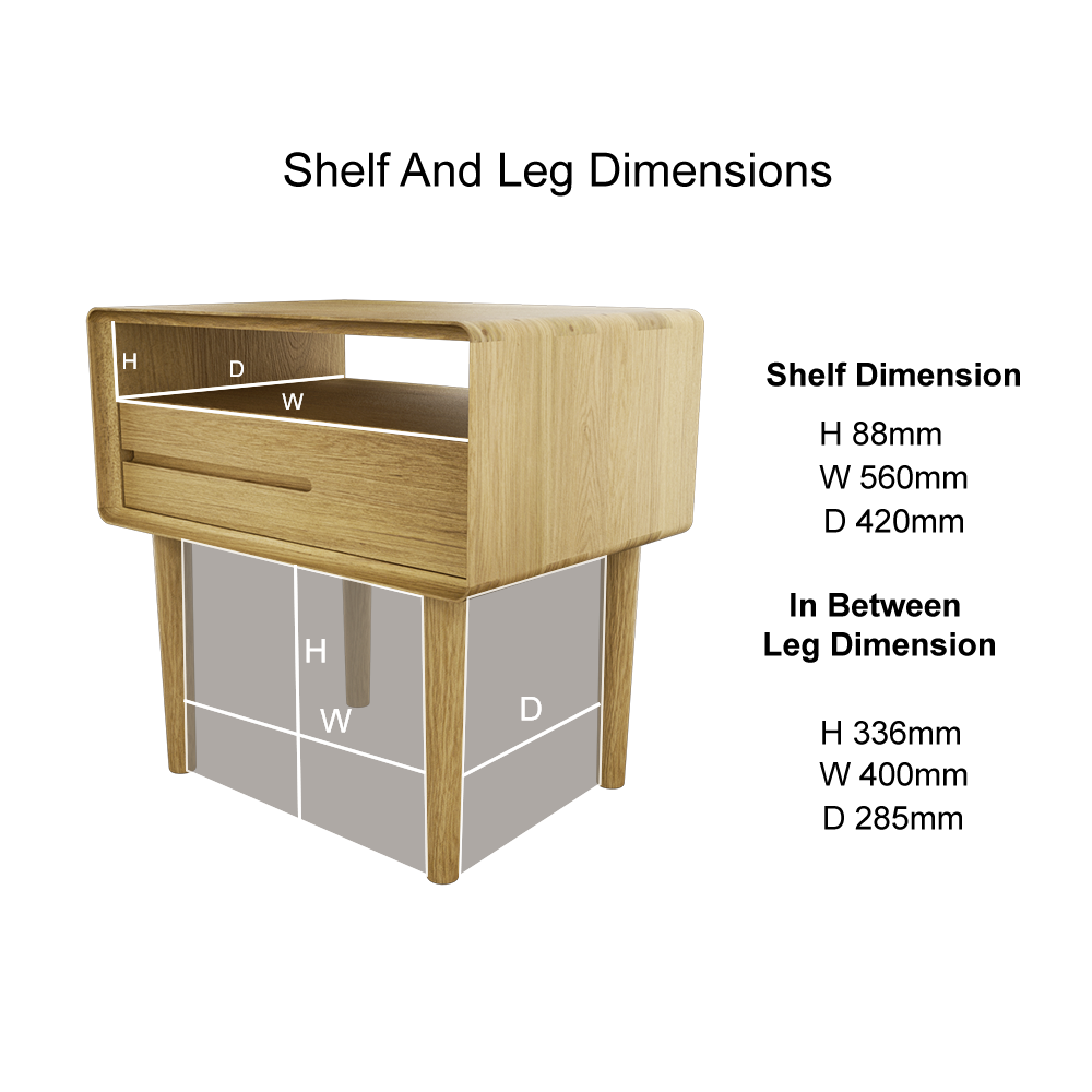 Scandic Lamp Table. Solid Oak 100% Solid Oak