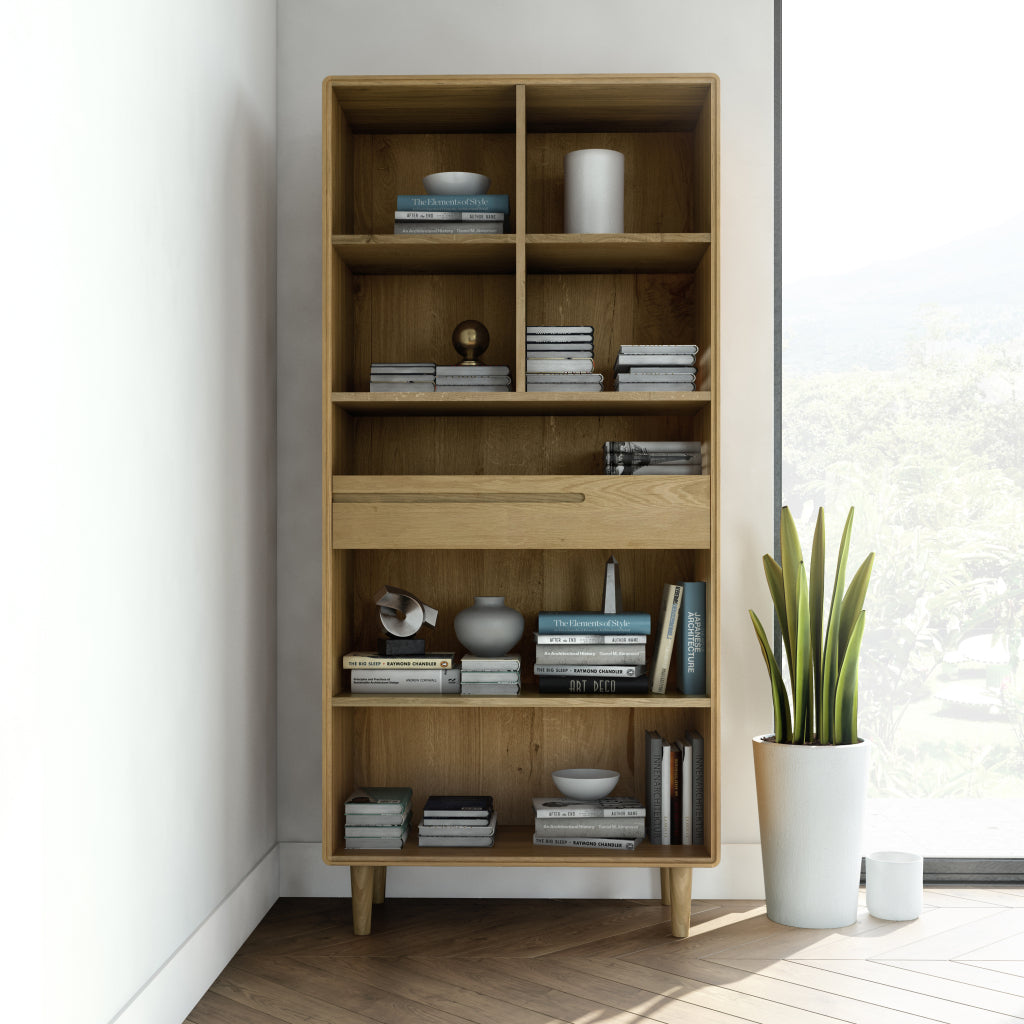 Scandic Large Bookcase. Solid Oak 100% Solid Oak7