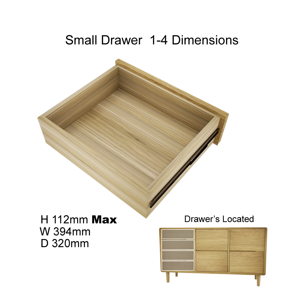 Scandic Large Sideboard. Solid Oak 100% Solid Oak