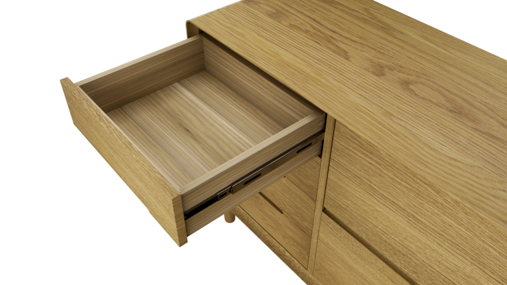 Scandic Large Sideboard. Solid Oak 100% Solid Oak