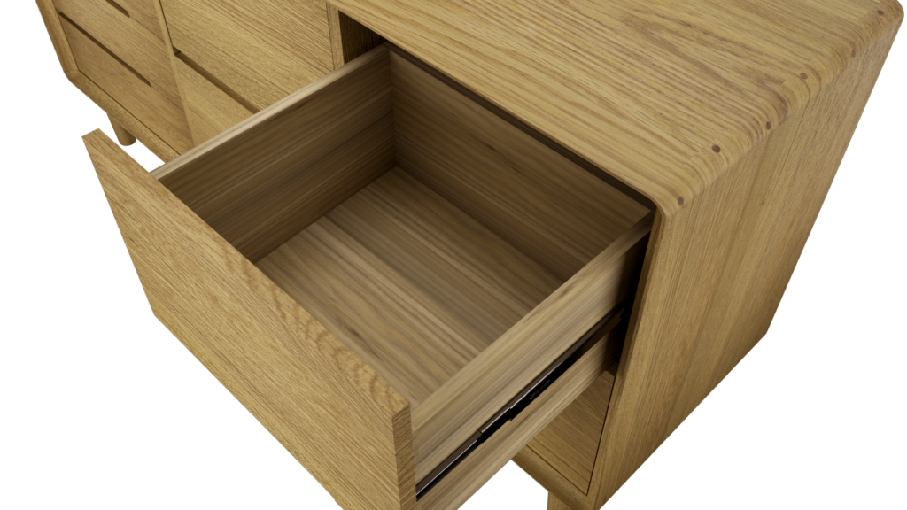 Scandic Large Sideboard. Solid Oak 100% Solid Oak