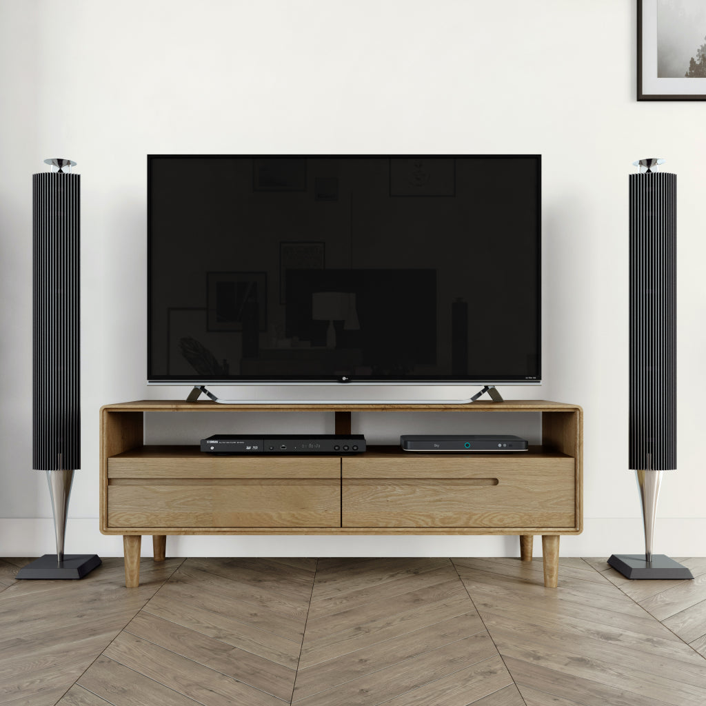 Scandic Medium TV Unit. Solid Oak 100% Solid Oak