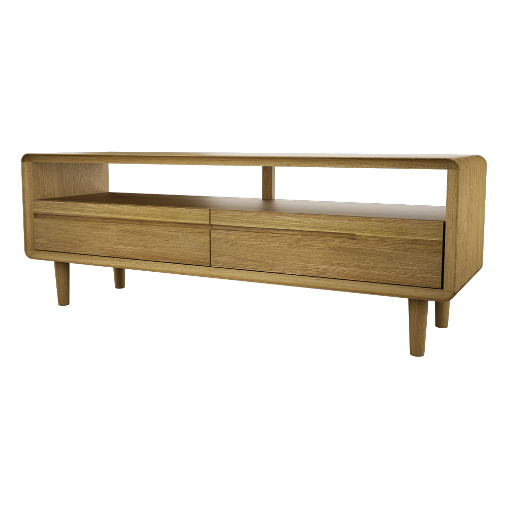 Scandic Medium TV Unit. Solid Oak 100% Solid Oak2