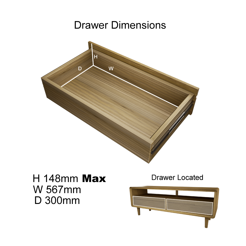 Scandic Medium TV Unit. Solid Oak 100% Solid Oak5