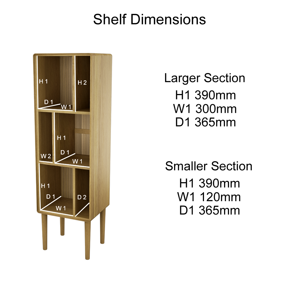 Scandic Narrow Cabinet. Solid Oak 100% Solid Oak1