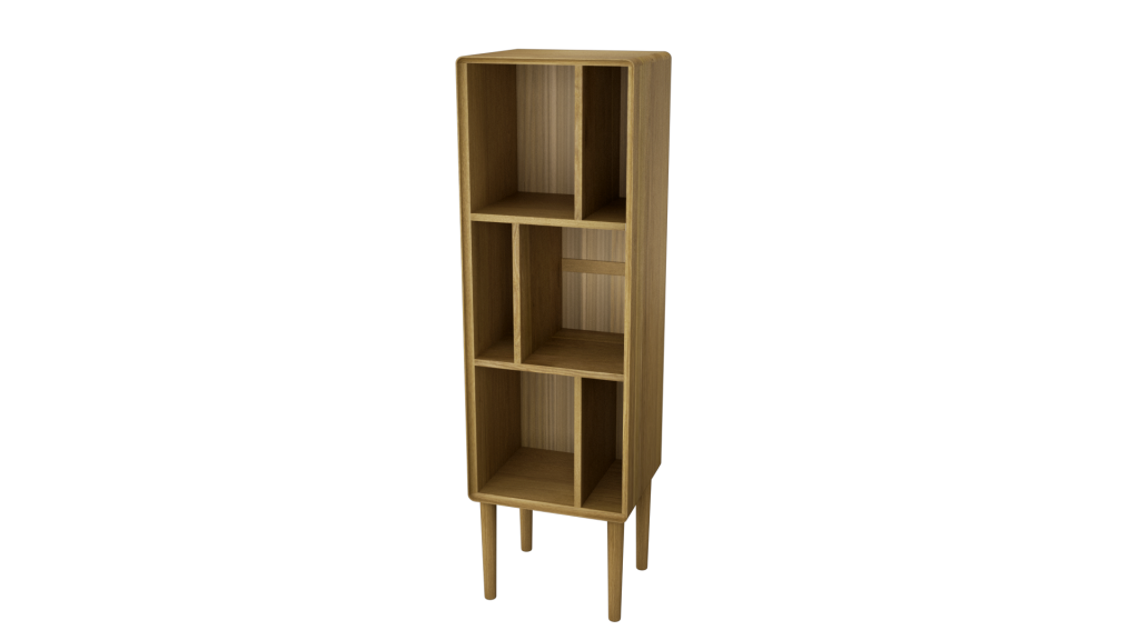 Scandic Narrow Cabinet. Solid Oak 100% Solid Oak2