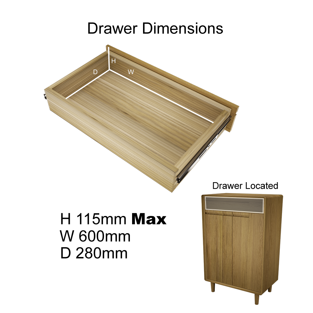 Scandic Shoe Cabinet. Solid Oak 100% Solid Oak