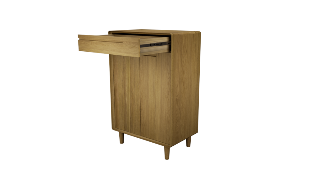 Scandic Shoe Cabinet. Solid Oak 100% Solid Oak3