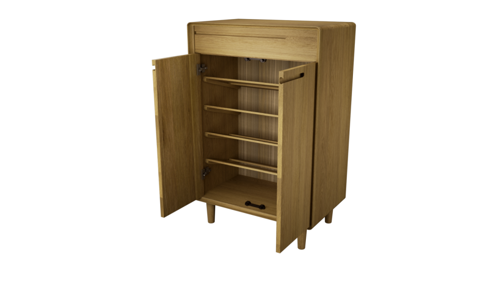 Scandic Shoe Cabinet. Solid Oak 100% Solid Oak5