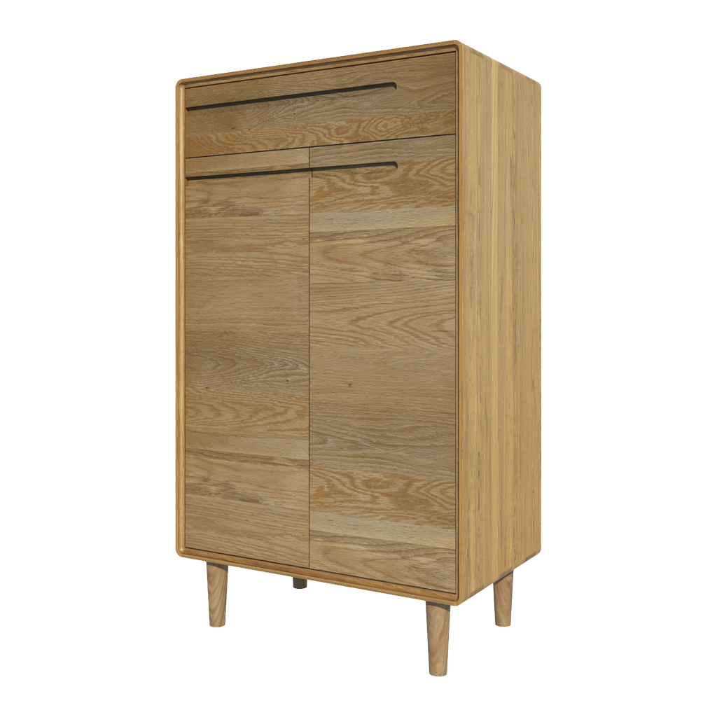 Scandic Shoe Cabinet. Solid Oak 100% Solid Oak6