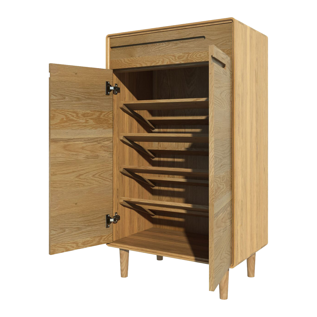 Scandic Shoe Cabinet. Solid Oak 100% Solid Oak8