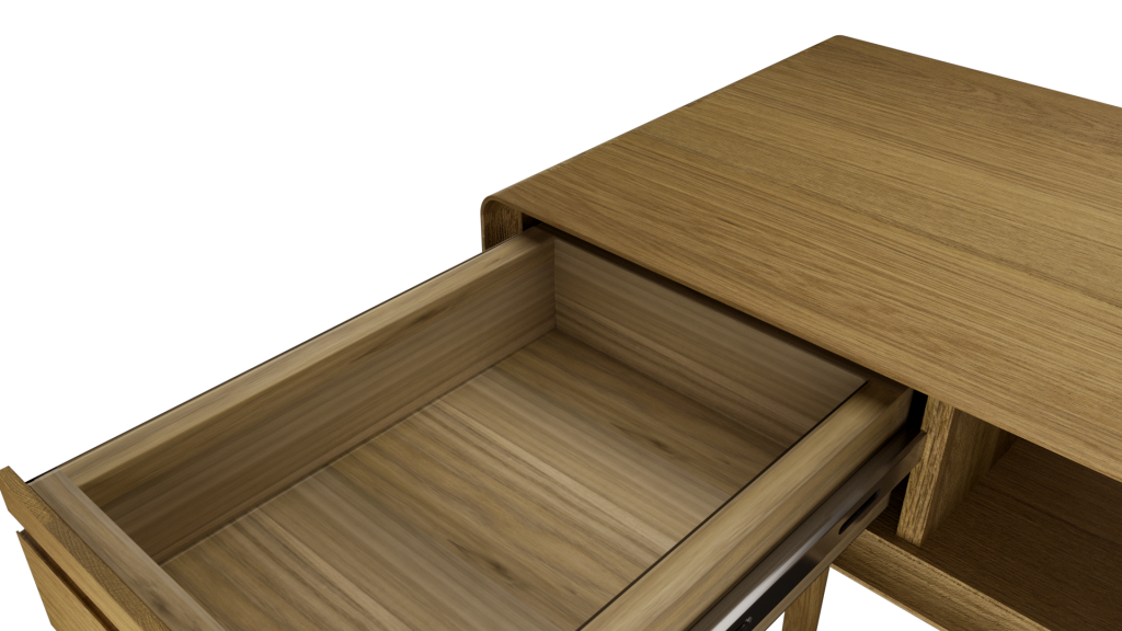 Scandic Small Computer Desk. Solid Oak 100% Solid Oak4