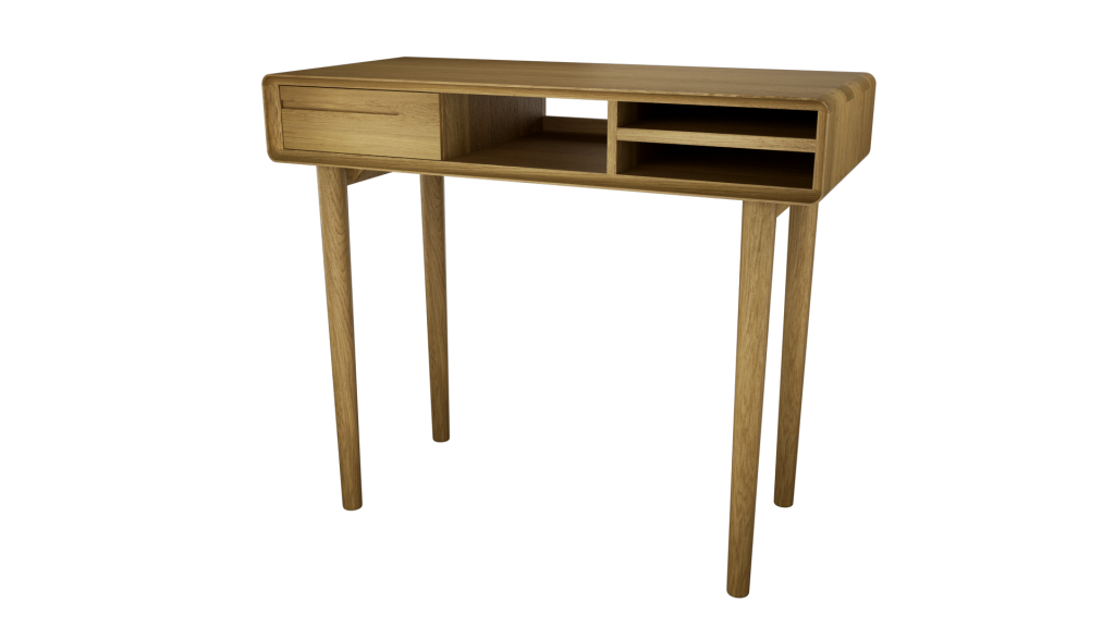 Scandic Small Computer Desk. Solid Oak 100% Solid Oak7