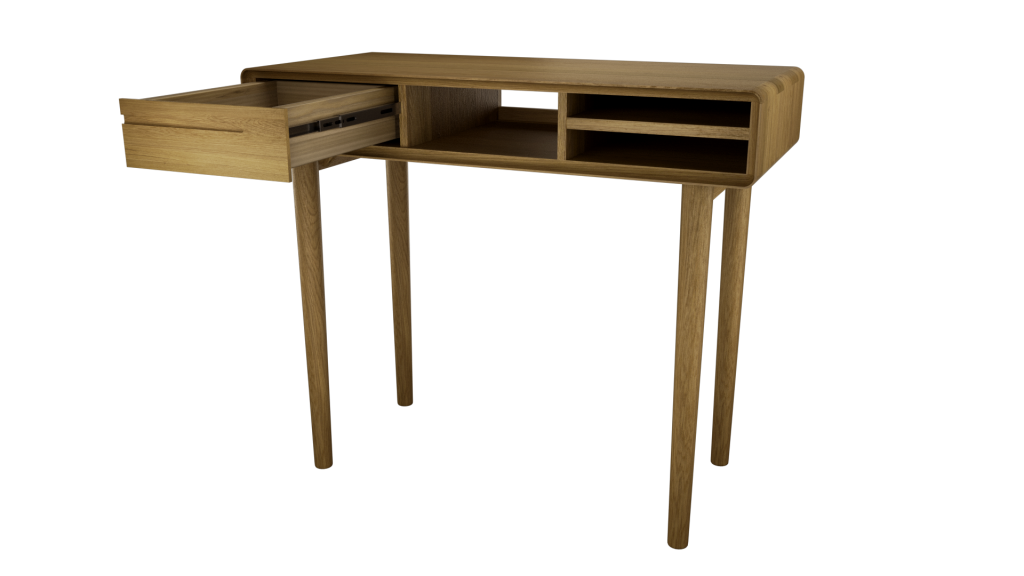 Scandic Small Computer Desk. Solid Oak 100% Solid Oak8