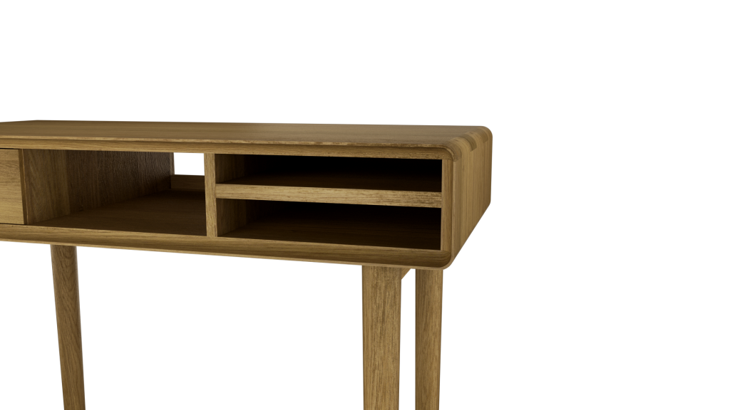 Scandic Small Computer Desk. Solid Oak 100% Solid Oak9