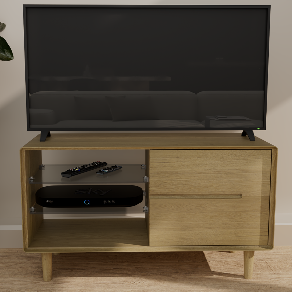 Scandic Small TV Unit. Solid Oak 100% Solid Oak10