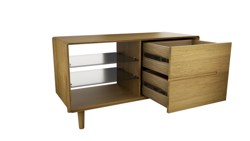 Scandic Small TV Unit. Solid Oak 100% Solid Oak6
