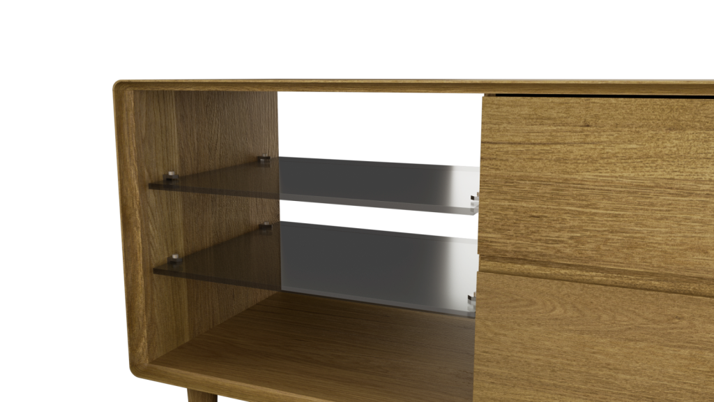 Scandic Small TV Unit. Solid Oak 100% Solid Oak7