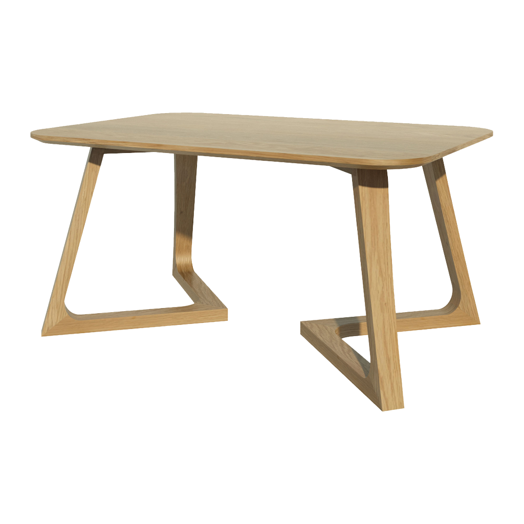 Scandic V Medium Lamp Table. Solid Oak  100% Solid Oak