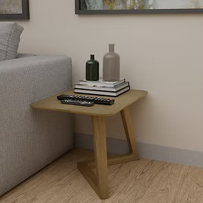Scandic V Small Lamp Table. Solid Oak  100% Solid Oak