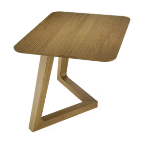 Scandic V Small Lamp Table. Solid Oak  100% Solid Oak