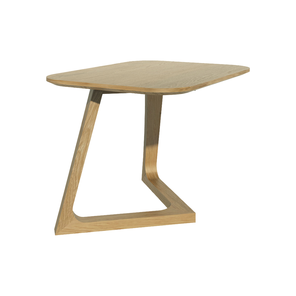 Scandic V Small Lamp Table. Solid Oak  100% Solid Oak