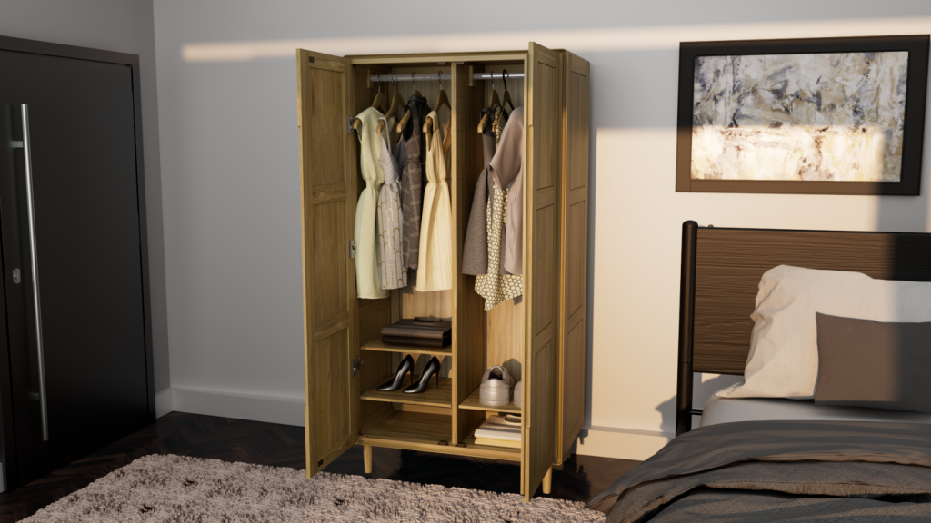 Scandic Wardrobe – Configurable Layout. Solid Oak 100% Solid Oak