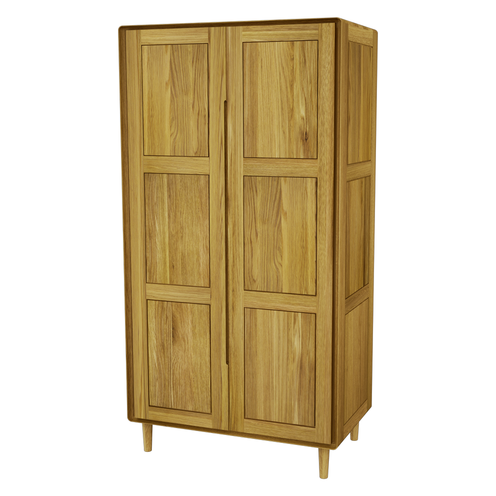 Scandic Wardrobe – Configurable Layout. Solid Oak 100% Solid Oak2