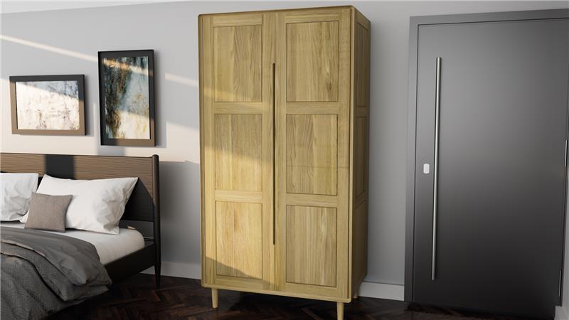 Scandic Wardrobe – Configurable Layout. Solid Oak 100% Solid Oak3