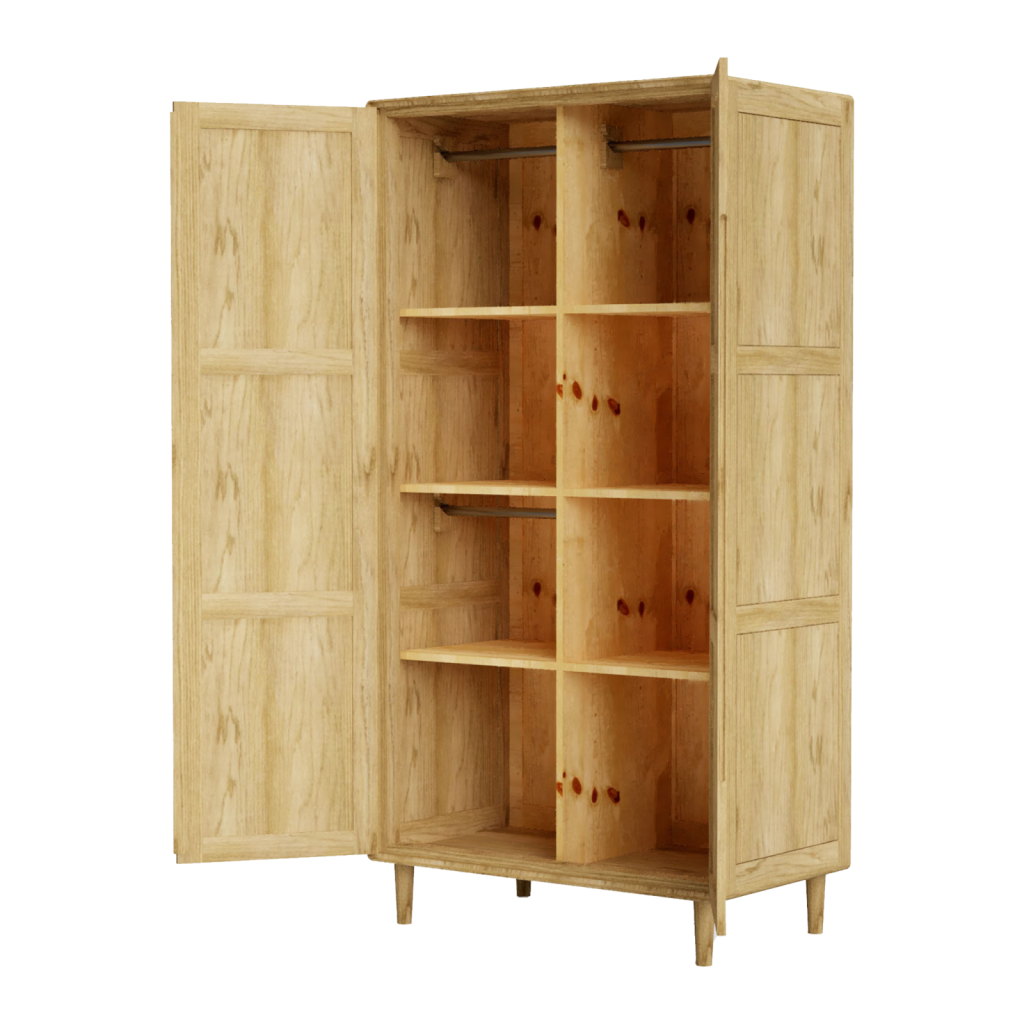 Scandic Wardrobe – Configurable Layout. Solid Oak 100% Solid Oak5
