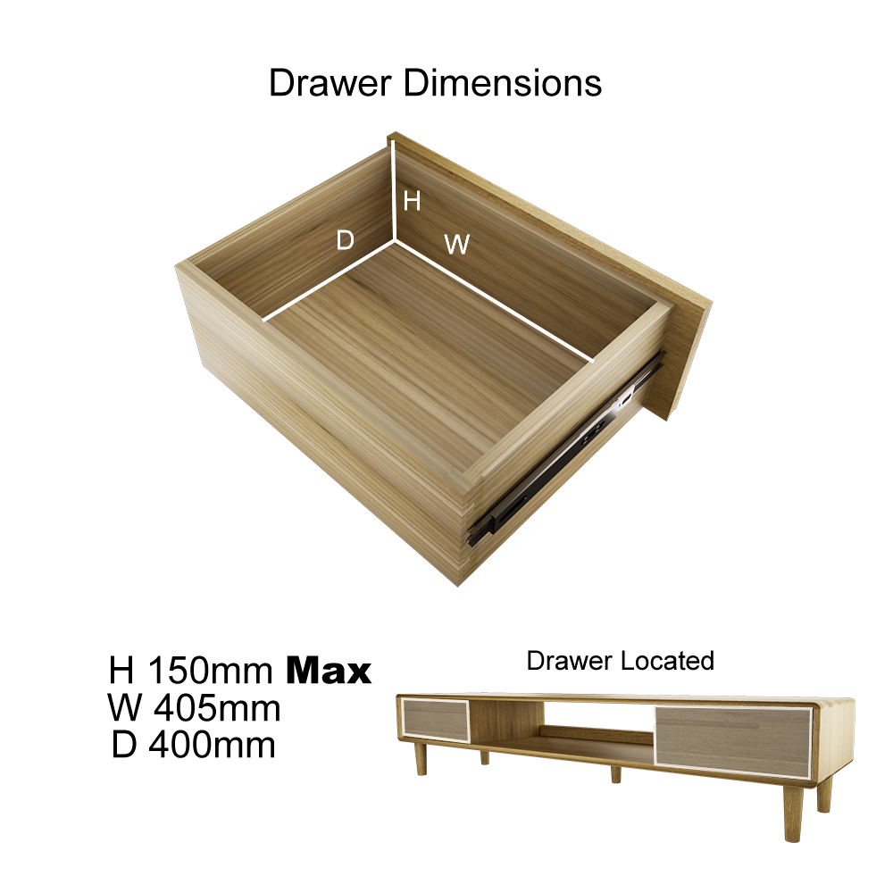 Scandic Wide TV Unit. Solid Oak 100% Solid Oak1