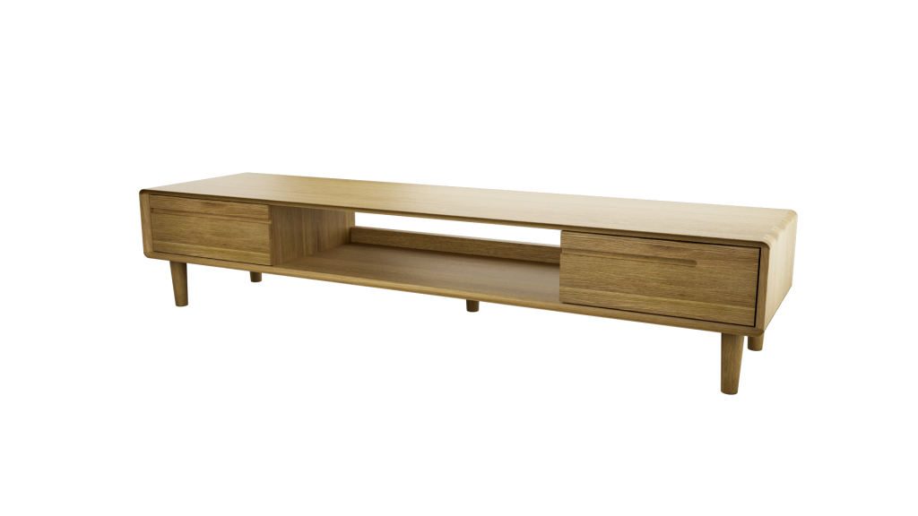 Scandic Wide TV Unit. Solid Oak 100% Solid Oak4