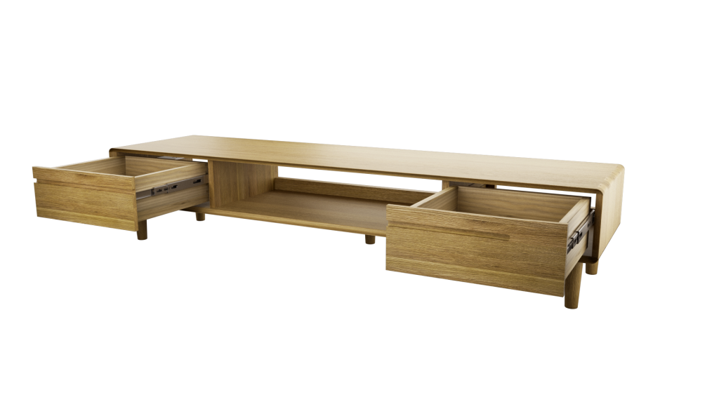 Scandic Wide TV Unit. Solid Oak 100% Solid Oak6
