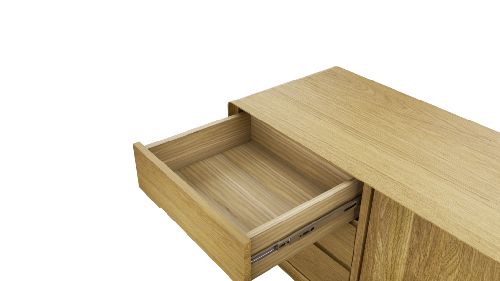 Scandic Wide Unit. Solid Oak 100% Solid Oak
