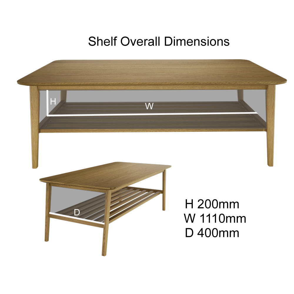 Scandic  Coffee Table. Solid Oak 100% Solid Oak4