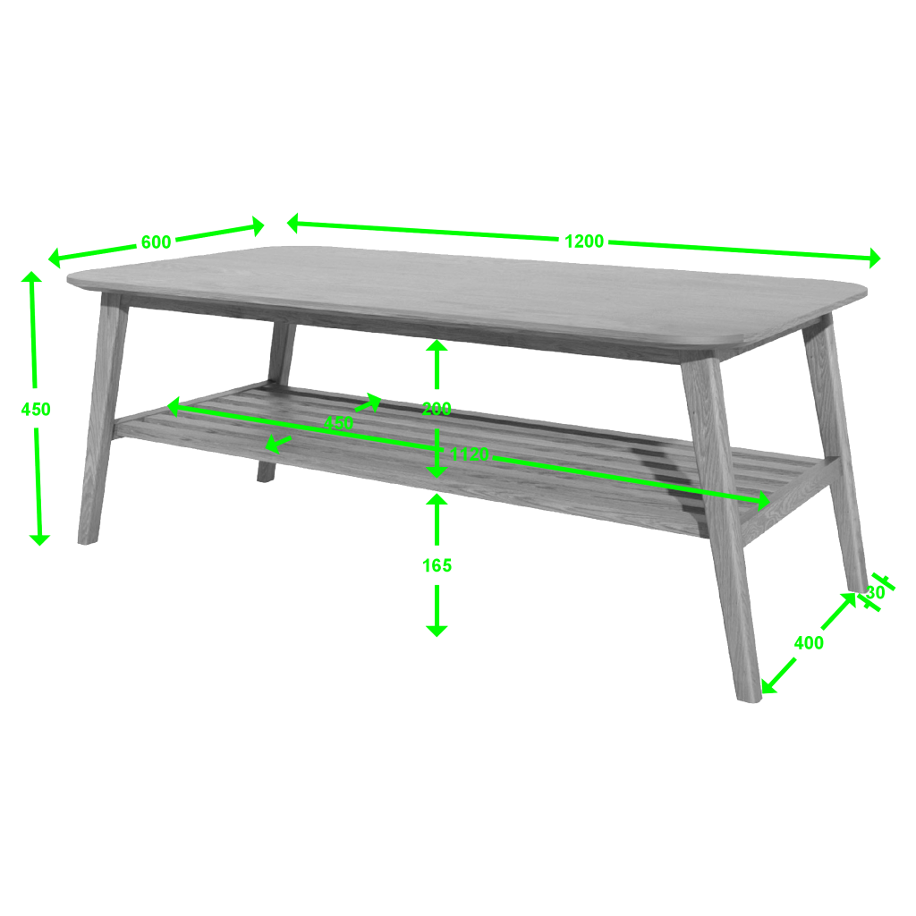 Scandic  Coffee Table. Solid Oak 100% Solid Oak5