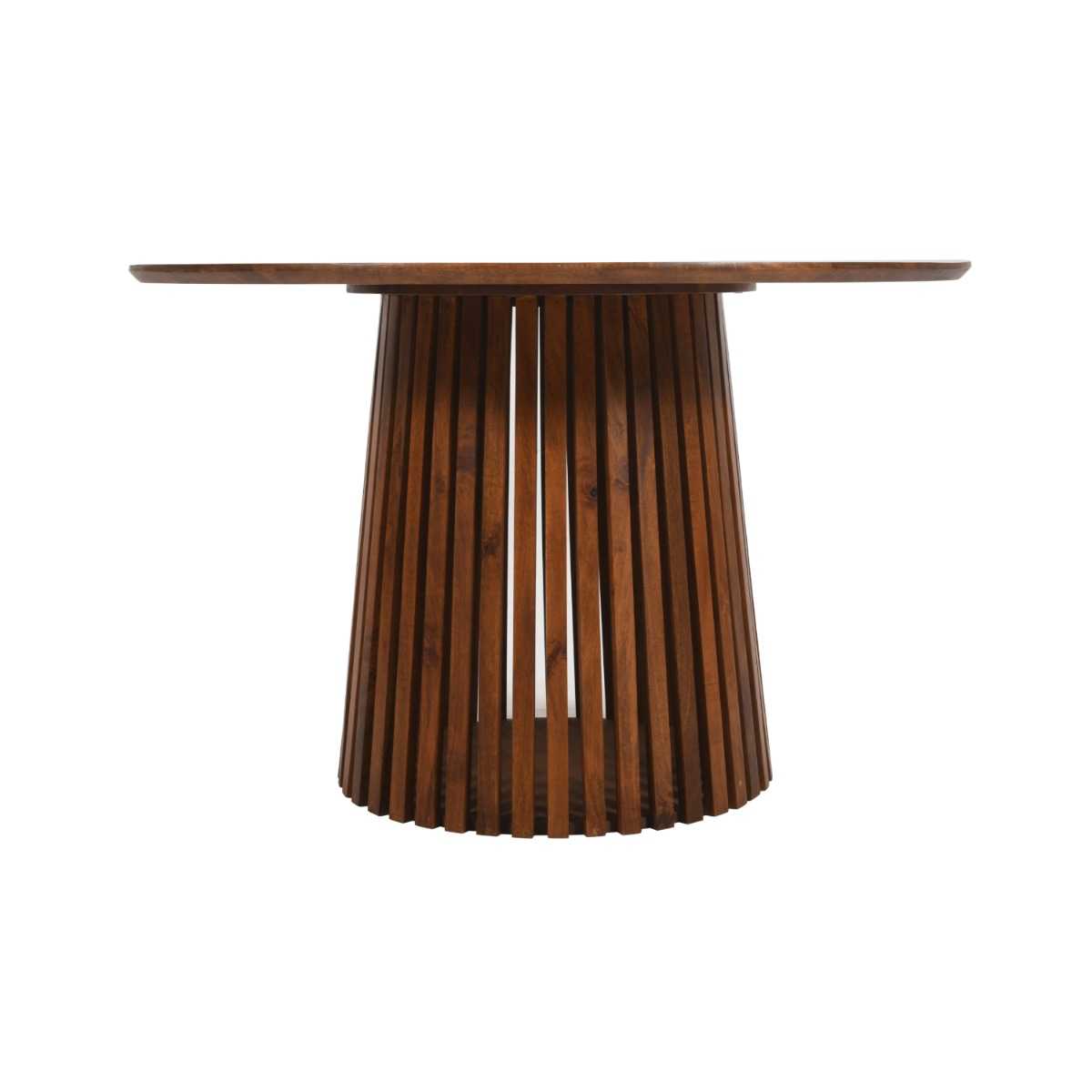 Slatted Mango Wood Dining Table, 100% Solid Hardwood
