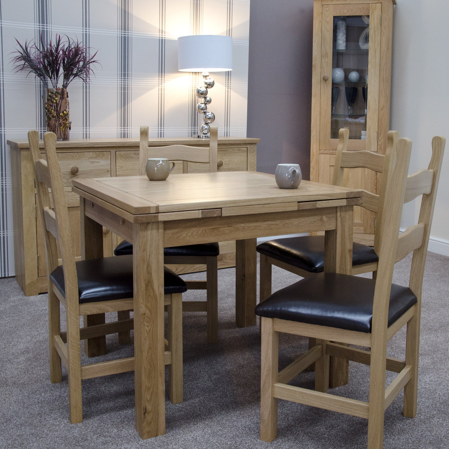 Small Draw Leaf Extending Table. 100% Solid Oak