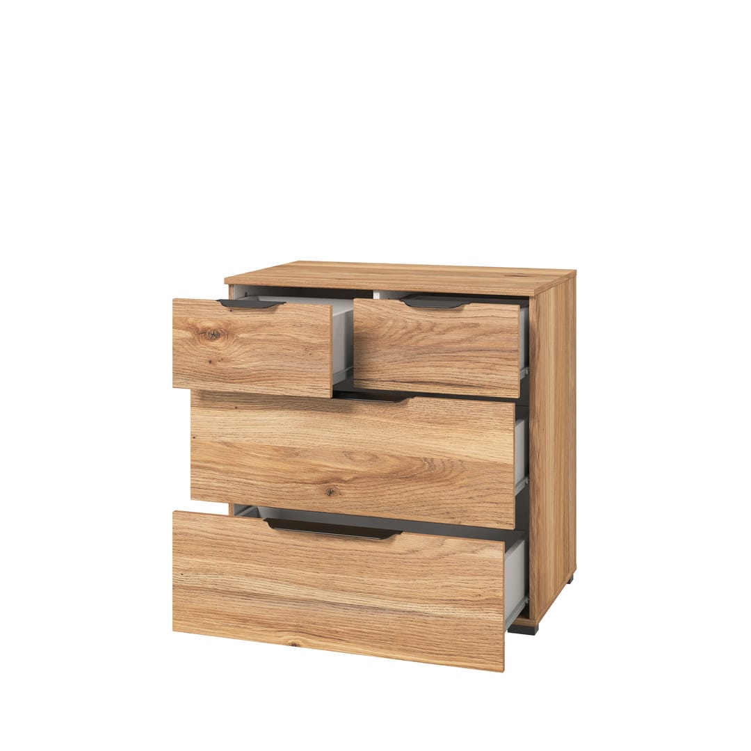 Tokyo 27 Chest Of Drawers 72cm Oak Mauvella