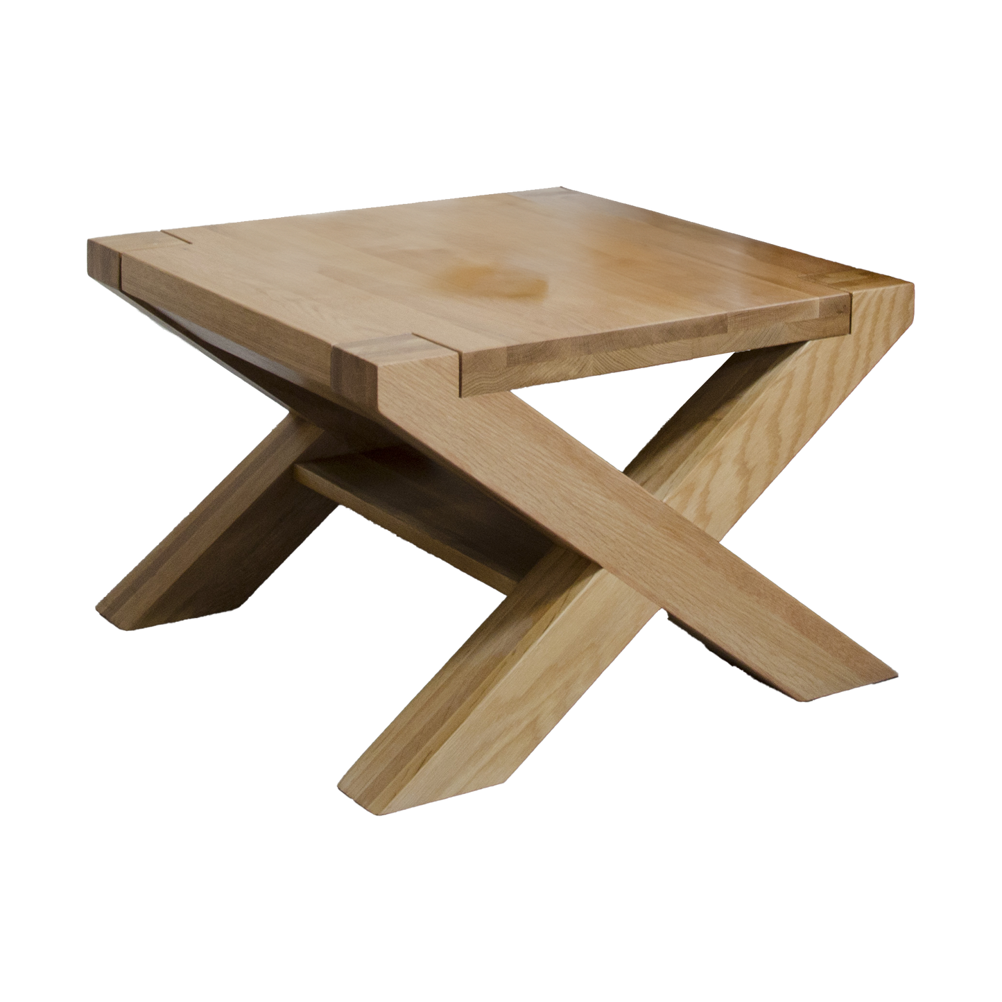 Trend X-Leg Square Coffee Table. Solid Oak